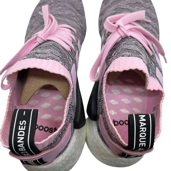Adidas Sneakers Primeknit Boost Women NMD R2 PK W Wonder Pink CAMO Glitch SZ 10 - Picture 9 of 16
